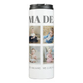 Moderne persoonlijke grootmoeder we houden van je  thermosbeker (Achterkant)