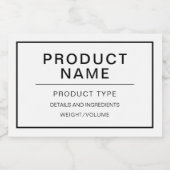 Moderne persoonlijke homemade-productlabel voedselcontainer etiket (Enkel label)