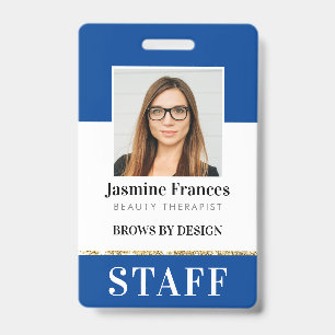 MODERNE PERSOONLIJKE IDENTIFICATIEKAART werk chic Badge