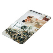 Moderne persoonlijke kerstvakantiefamilie magneet (Linkerzijde)