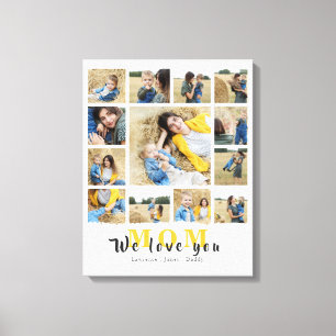 Moderne persoonlijke liefde voor je moeder foto va canvas afdruk