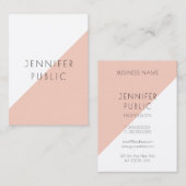 Moderne, persoonlijke minimalistische Sjabloon Visitekaartje (Voorkant / Achterkant)