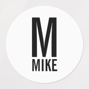 Moderne persoonlijke monogram en naam labels