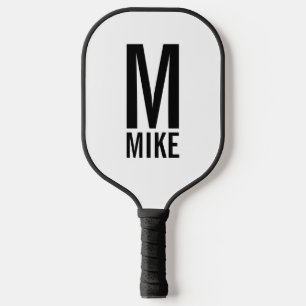 Moderne persoonlijke monogram en naam pickleball paddle