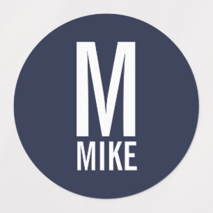 Moderne persoonlijke monogram- en naamlabels labels