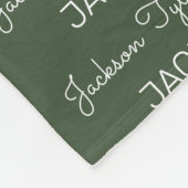 Moderne persoonlijke naam fleece Baby Blanket Deken (Hoek)