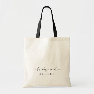 Moderne persoonlijke naam Tas Bridesmaid