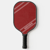 Moderne persoonlijke rode witte afspeelnaam pickleball paddle (Achterkant)