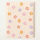 Moderne Persoonlijke Script Monogram Floral 2023 Planner (Achterkant)