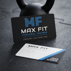 Moderne Persoonlijke Trainer Fitnesscoach Visitekaartje