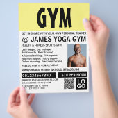 Moderne, persoonlijke trainer, Gym Adverteren Flyer (Hand)