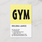 Moderne, persoonlijke trainer, Gym Instructor Visitekaartje (Voorkant)