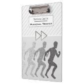 Moderne persoonlijke trainer voor professionals klembord (Links)