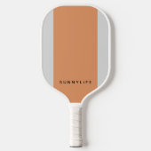Moderne Perzik Streep Pickleball Paddle (Voorkant)