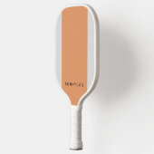Moderne Perzik Streep Pickleball Paddle (Links)