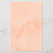 Moderne perzik waterverf make-up & haar flyer (Achterkant)