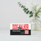 Moderne Pet Sitter Hond Walker Visitekaartje (Staand voorkant)