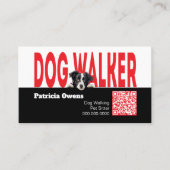 Moderne Pet Sitter Hond Walker Visitekaartje (Voorkant)