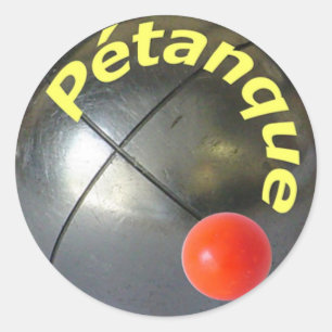 Moderne Petanque design bal Ronde Sticker