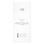 Moderne Photo Collage White Spa Salon Service Menu (Voorkant)