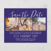 Moderne PHOTO Save the Dates van LeahG BUDGET (Voorkant)