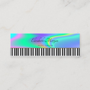 Moderne, Pianotoetsen, Holografische Muziekleraar Mini Visitekaartje