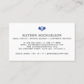 Moderne Pickleball Coach Teaching Pro Visitekaartje (Achterkant)