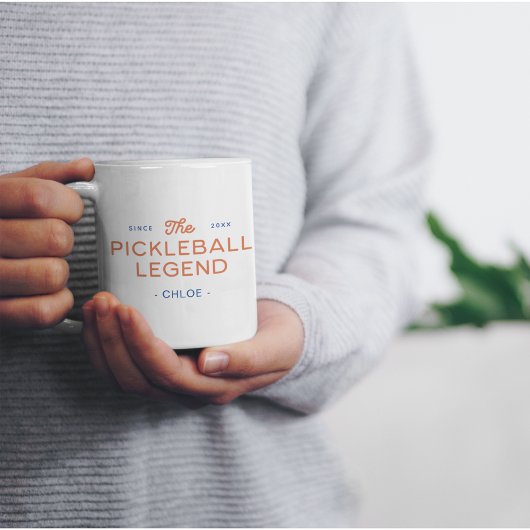 Moderne Pickleball Legend Gepersonaliseerde Mok