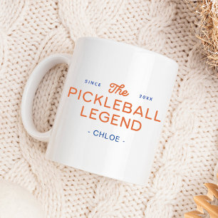 Moderne Pickleball Legende Gepersonaliseerde Mok