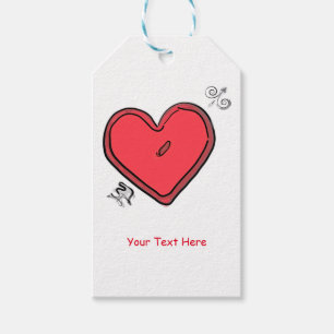 Moderne Pijl & Hart Valentijnsdag Chic Feest Favor Cadeaulabel