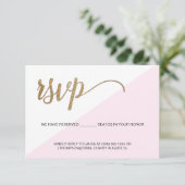 Moderne Pink Gold RSVP sans mailing Siège réservé (Debout devant)