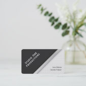 Moderne PinStripes & Stippen Visitekaartje (Staand voorkant)