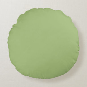Moderne Pistache Groen Plain Solid Kleur Rond Kussen