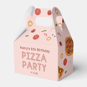 Moderne Pizza Party Dank u Favor Box Bedankdoosjes