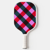Moderne Plaid Pickleball Paddle (Achterkant)