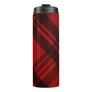Moderne Plaid Waterfles Thermosbeker