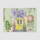 Moderne plakboek achtergrond Greenery collage Tissuepapier (Voorkant)