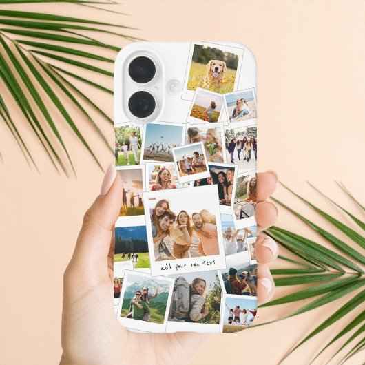 Moderne plakboek fotocollage Case-Mate iPhone case