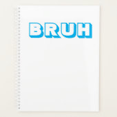 moderne planner "bruh" - notitieboek (Voorkant)