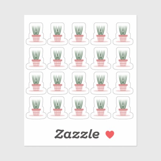 Moderne Planner voor Plant voor slangen Sticker (Vel)