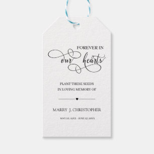 Moderne Plant van deze neigingen om het begrafenis Cadeaulabel