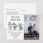 Moderne Planten die we hebben verplaatst Aankondigingskaart (Voorkant / Achterkant)