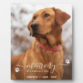 Moderne plaque commémorative personnalisée à la mé (Devant)