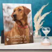 Moderne plaque commémorative personnalisée à la mé (Côté)