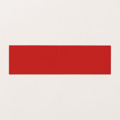 Moderne platte minimalistische rode, witte Profess Visitekaartjes (Binnenkant ongevouwen)