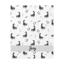 Moderne platte ontwerp Border Collie & botten patr