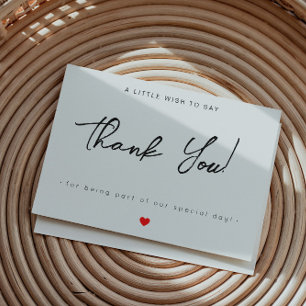 Moderne, platte zakelijke dank voor uw kaart