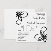 Moderne plechtige repetitie kaart (Voorkant / Achterkant)