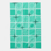 Moderne Pleinen uit de Middeleeuwen Sterren Blauwg Theedoek (Verticaal)