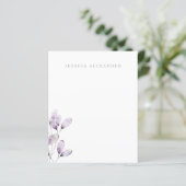 Moderne plum Foliage Personalized Stationery (Staand voorkant)